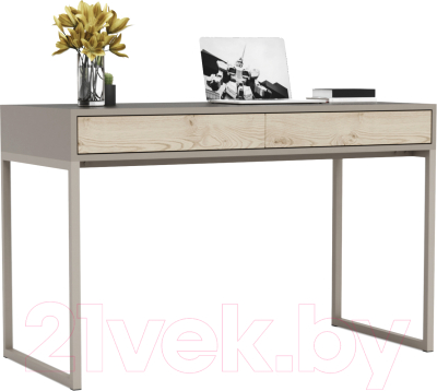 Письменный стол Crafto Лорди Лофт 03 120x60x80 (латте/ каштан)