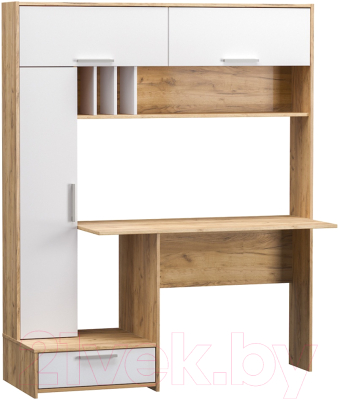 Письменный стол Mobi Лайт 03.243 (дуб золотой Craft/белый премиум)