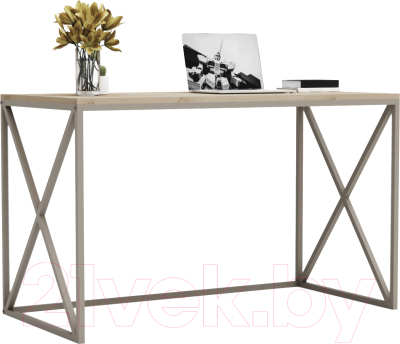 Письменный стол Crafto Модерн Лофт 04 120x60x75 (латте/ каштан)