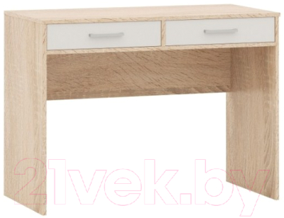 Письменный стол Империал Стелс 100 2ящ (дуб сонома/белый)