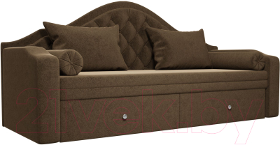 Диван Mebelico Сойер / 100570 (вельвет, коричневый)