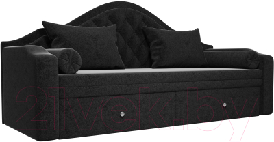 Диван Mebelico Сойер / 100572 (вельвет, черный)