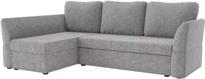 Диван угловой Mebelico Гесен 100 левый / 60065 (рогожка, серый)
