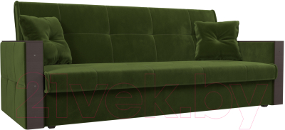 Диван Mebelico Валенсия / 100603 (микровельвет, зеленый)