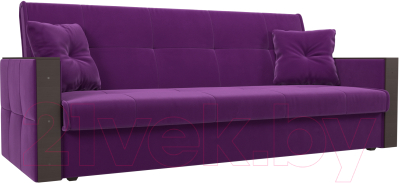 Диван Mebelico Валенсия / 100604 (микровельвет, фиолетовый)