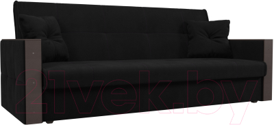 Диван Mebelico Валенсия / 100606 (микровельвет, черный)