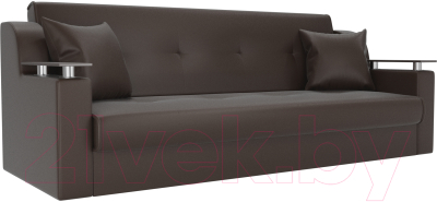 Диван Mebelico Сенатор / 100631 (экокожа, коричневый)
