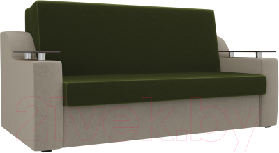 Диван Mebelico Сенатор 215 / 100711 (100, микровельвет зеленый/бежевый)