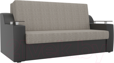 Диван Mebelico Сенатор 215 / 106448 (140, корфу 02/экокожа черный)