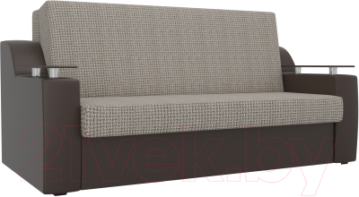 Диван Mebelico Сенатор 215 / 100719 (100, корфу 02/экокожа коричневый)