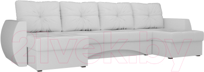 Диван П-образный Mebelico Сатурн / 101007 (экокожа, белый)