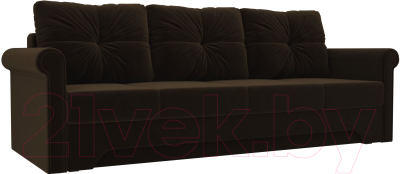 Диван Mebelico Европа / 101171 (велюр, коричневый)