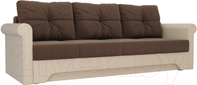 Диван Mebelico Европа / 101179 (рогожка, коричневый/бежевый)