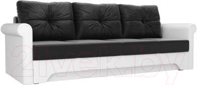 Диван Mebelico Европа / 101183 (экокожа, черный/белый)