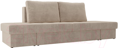 Диван Лига Диванов Сплит / 101951 (велюр бежевый)