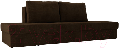 Диван Лига Диванов Сплит / 101954 (велюр коричневый)