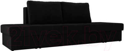 Диван Лига Диванов Сплит / 101957 (велюр черный)