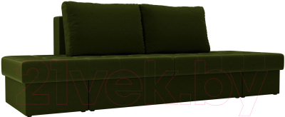 Диван Лига Диванов Сплит / 101959 (микровельвет зеленый)