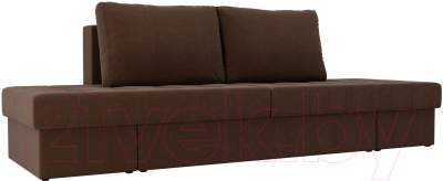 Диван Лига Диванов Сплит / 101964 (рогожка коричневый)
