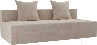 Диван Лига Диванов Мартин / 102802 (велюр бежевый)