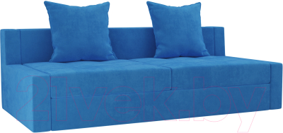 Диван Лига Диванов Мартин / 102807 (велюр синий)