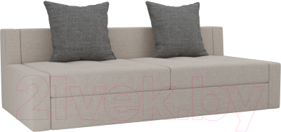 Диван Лига Диванов Мартин / 102816 (рогожка бежевый/серый)
