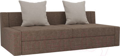 Диван Лига Диванов Мартин / 102817 (рогожка коричневый/бежевый)