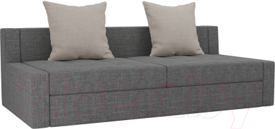 Диван Лига Диванов Мартин / 102819 (рогожка серый/бежевый)