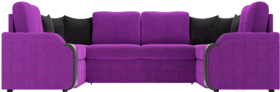 Диван П-образный Лига Диванов Николь П-образный 105 / 60351 (микровельвет, фиолетовый)