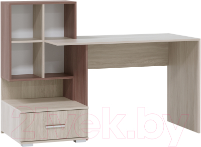 Письменный стол Памир ПКС-10 (ясень шимо темный/ясень шимо светлый)