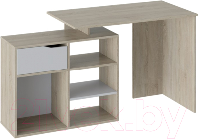 Письменный стол ТриЯ Тип 10 (дуб сонома/белый ясень)