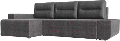 Диван угловой Лига Диванов Чикаго левый / 110777 (рогожка серый)