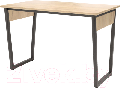 Письменный стол Millwood Лофт Чикаго Р-1 110x65 (дуб золотой Craft/металл черный)