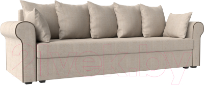 Диван Mebelico Рейн / 112565 (рогожка бежевый/кант коричневый)