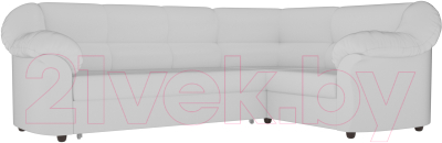 Диван угловой Лига Диванов Карнелла правый / 60287 (экокожа белый)