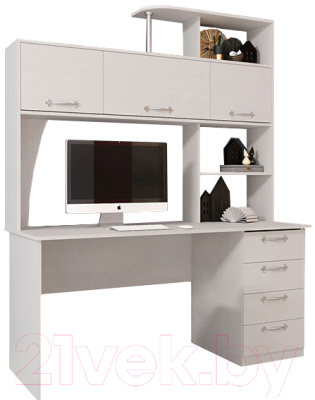 Письменный стол Мебельград СК-11 (бодега белая)