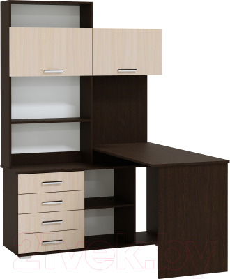 Письменный стол Памир ПКС-11 правый (венге/дуб белфорт)