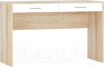 Письменный стол Империал Стелс 120 2ящ (дуб сонома/белый)