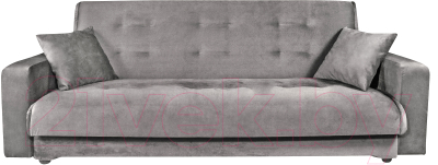 Диван Экомебель Твикс микровелюр 120 (серый)