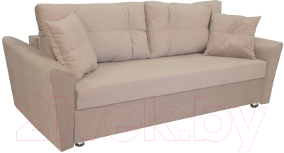 Диван Экомебель Берлин микровелюр 132 (бежевый)