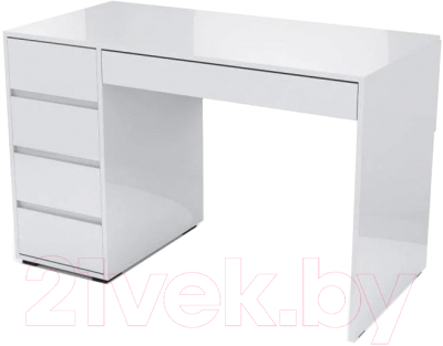 Компьютерный стол SV-мебель №13 (белый глянец)