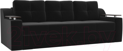 Диван Mebelico Сенатор 146 (микровельвет черный)