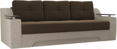 Диван Mebelico Сенатор 146 (микровельвет коричневый/бежевый)