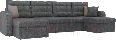 Диван П-образный Mebelico Ливерпуль 155 / 60633 (рогожка, серый)