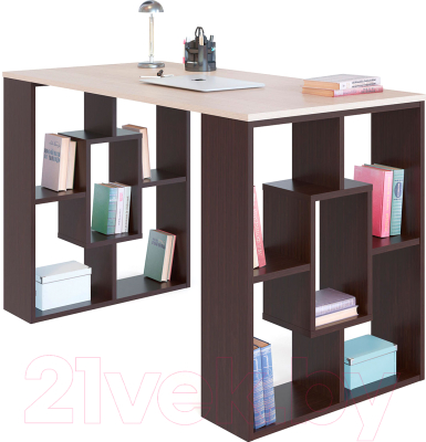 Письменный стол Сокол-Мебель СПМ-15 (венге/беленый дуб)