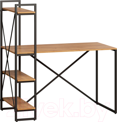 Письменный стол Loftyhome Мальборк Практик-Л / 1627827 (дуб золотой)