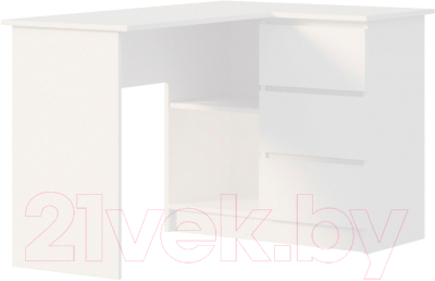 Письменный стол ДСВ Мори универсальный МС-16 (белый)