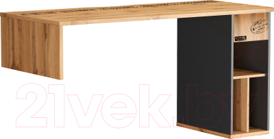 Стол-приставка Involux Ласкар 169S005 правый (дуб натюрель/графит)