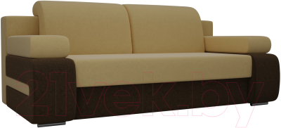 Диван Лига Диванов Денвер 171 / 105868 (вельвет, желтый/коричневый)