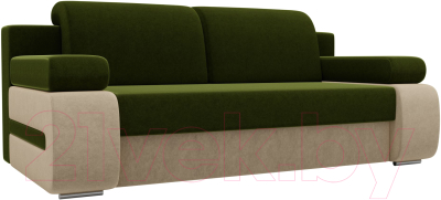Диван Лига Диванов Денвер 171 / 100182 (вельвет зеленый/бежевый)